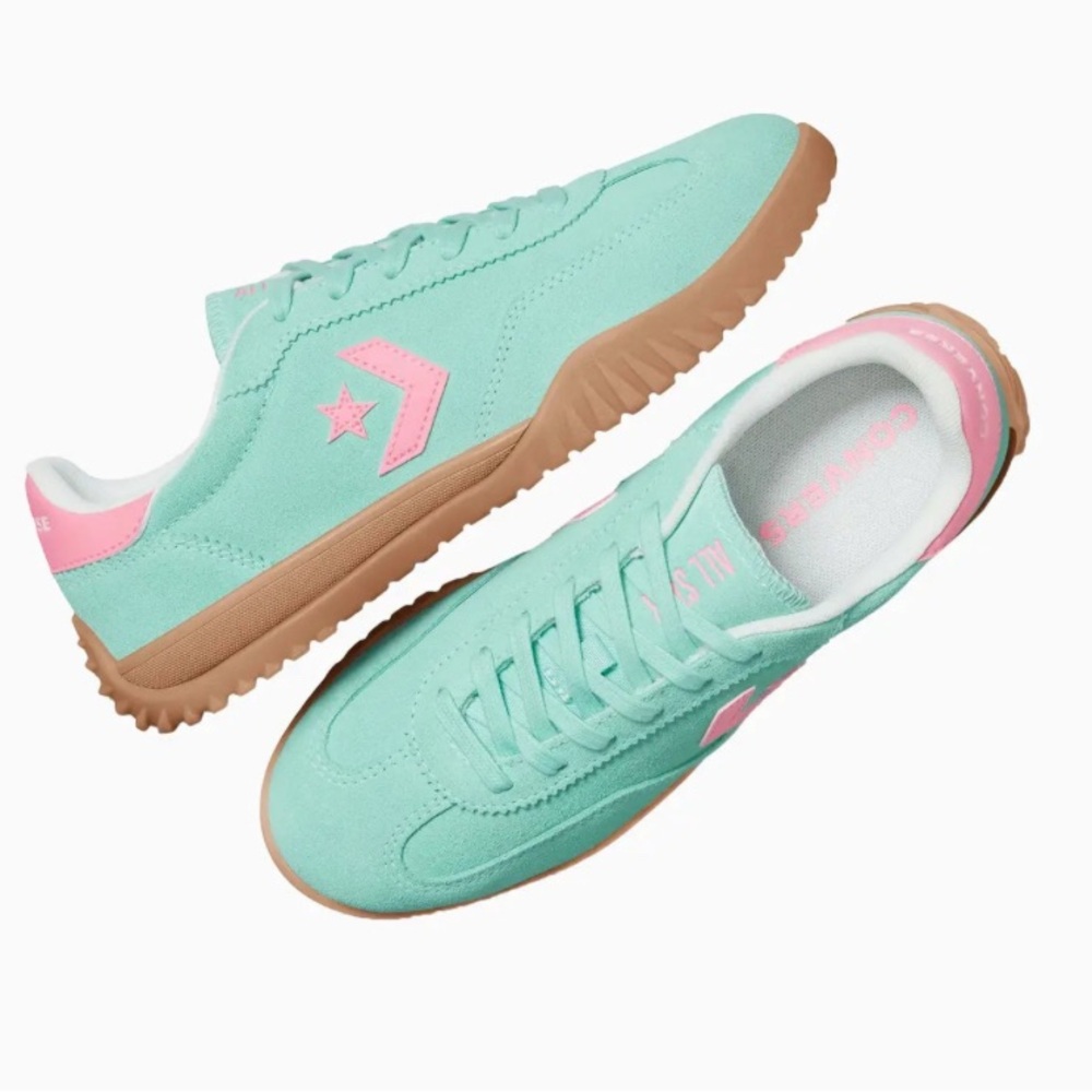 Converse Run Star Trainer Suede Sneakers Aqua/Pink Men’s Size 13 (NWT) - Picture 15 of 16